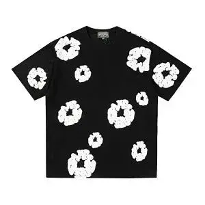 Denim Tears Cotton Wreath T-Shirt Black White