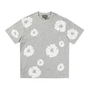 Denim Tears Cotton Wreath T-Shirt Grey White