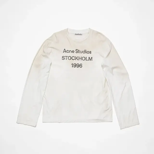 Acne Studios Stockholm 1996 Long Sleeve T-Shirt White