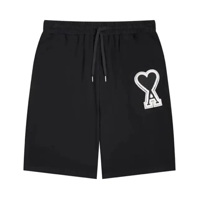 AMI Paris Ami de Cœur Shorts Black