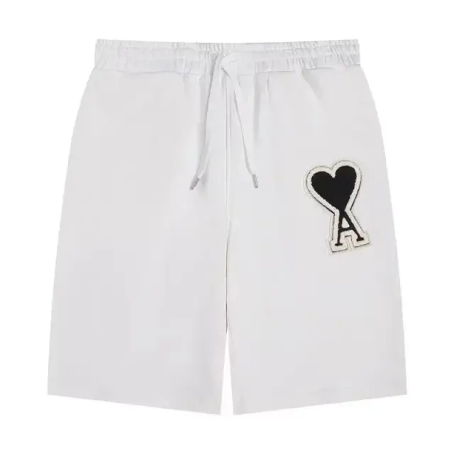 AMI Paris Ami de Cœur Shorts White