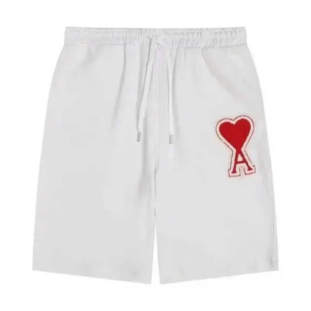 Ami Paris Ami de Coeur Shorts White