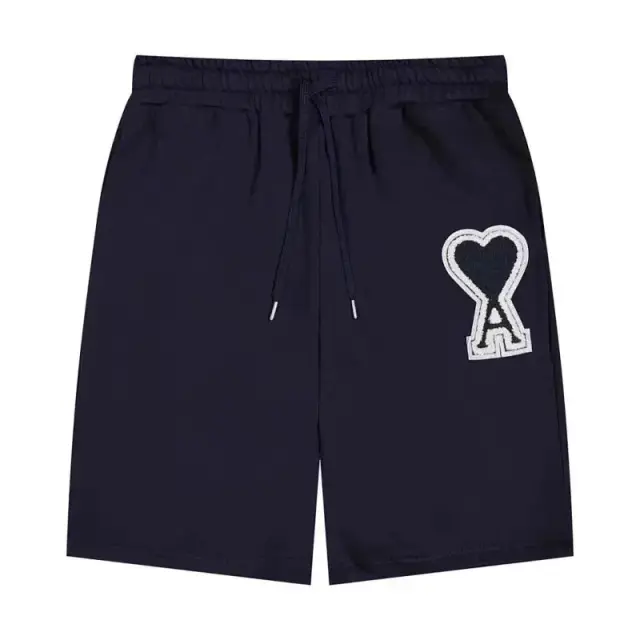 Ami Paris Ami de Coeur Shorts Navy