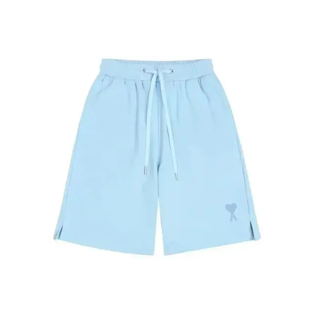 Ami Paris Ami de Coeur Shorts Light Blue