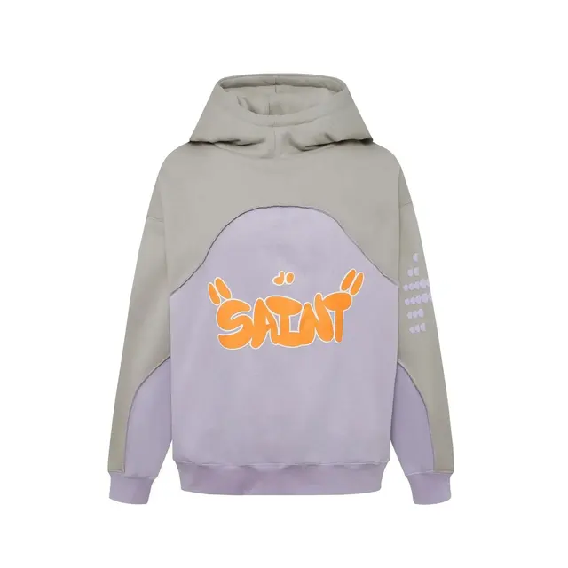 Billionaire Studios Saint Hoodie Grey Purple