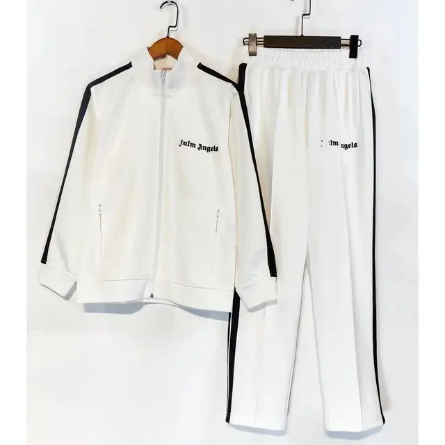 Palm Angels Classic Tracksuit White Black