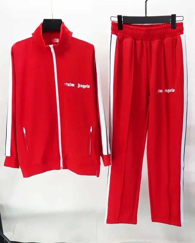 Palm Angels Classic Tracksuit Red White