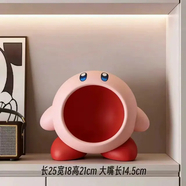 Kirby Open Mouth Desktop Storage Figurine Pink