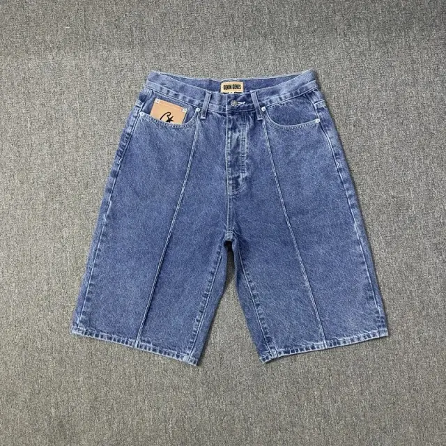 Corteiz Denim Genes Denim Shorts Blue