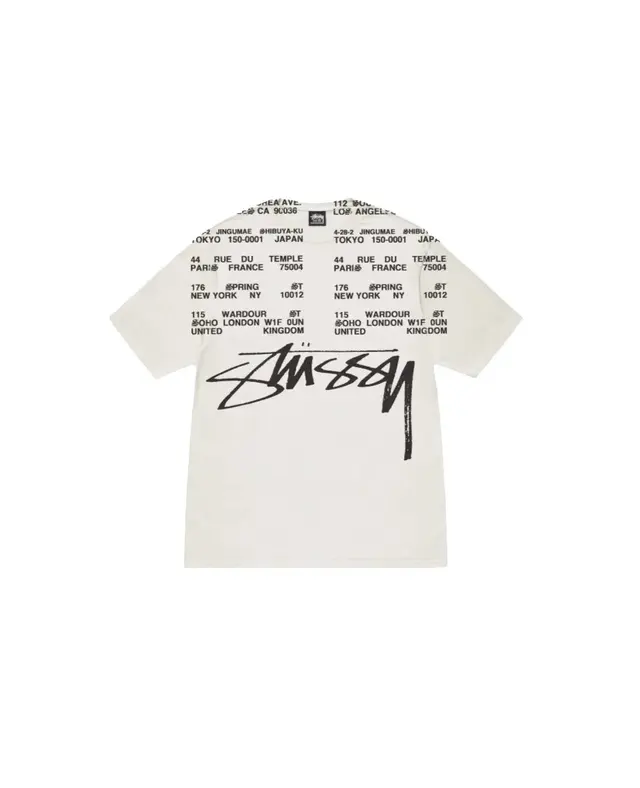 Stussy Addresses T-Shirt White