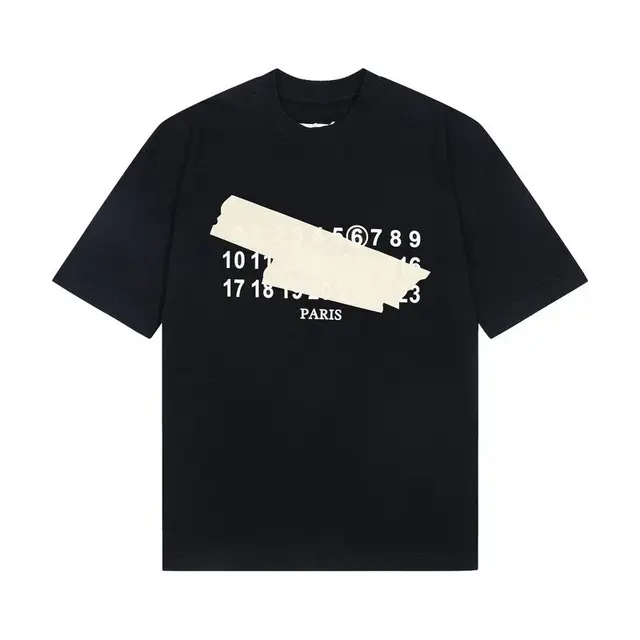 MM6 Maison Margiela Numeric Tape T-Shirt Black