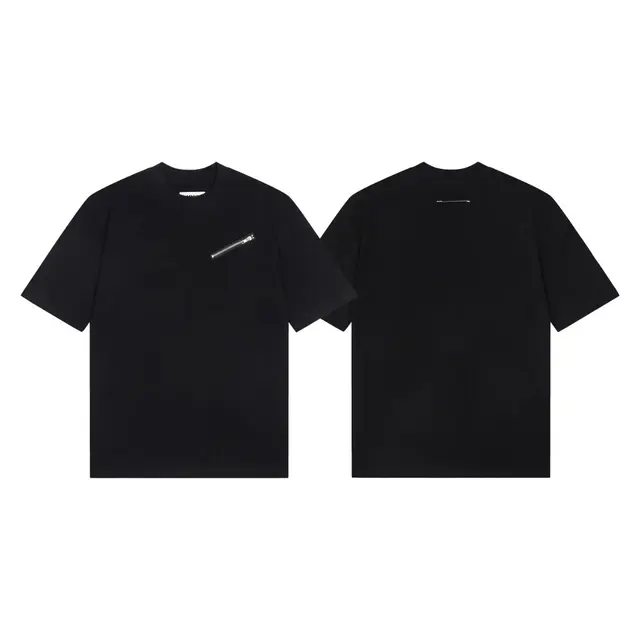 Maison Margiela Chest Zip T-Shirt Black