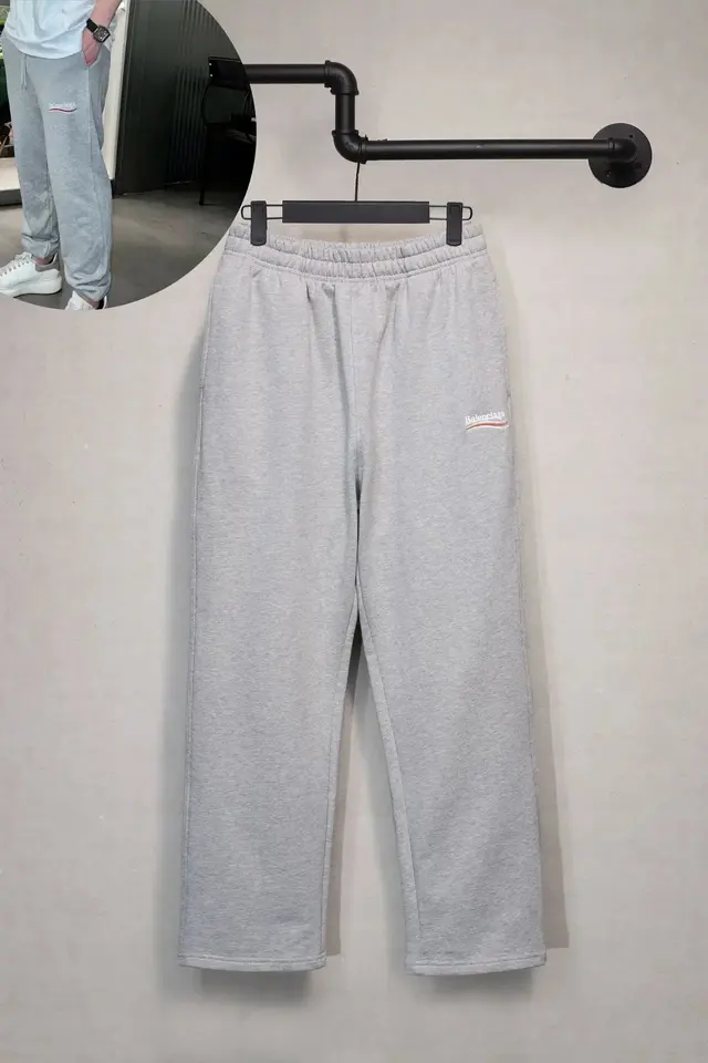 Balenciaga Political Campaign Sweatpants Heather Grey