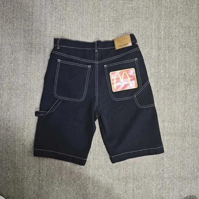 Travis Scott x McDonald's Travis Scott Cactus Jack x McDonald's Denim Carpenter Shorts Black