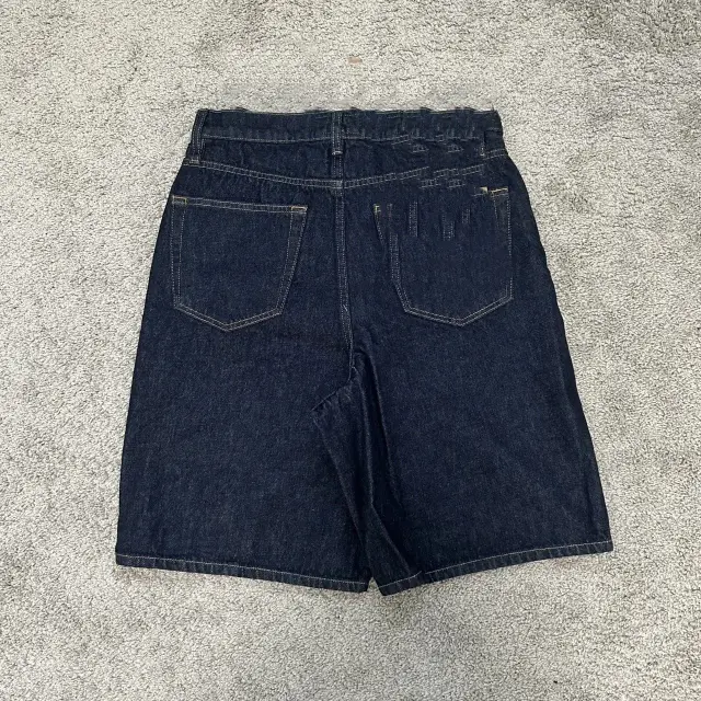 Rinsed Indigo Denim Shorts