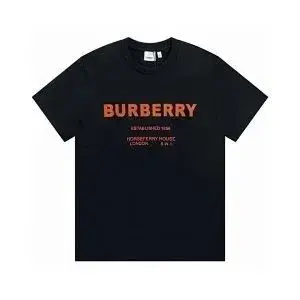 Burberry Horseferry Print T-Shirt Black/Orange