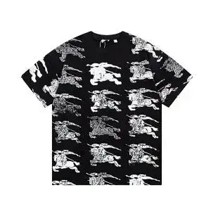 Burberry Equestrian Knight All-Over Print T-Shirt Black/White