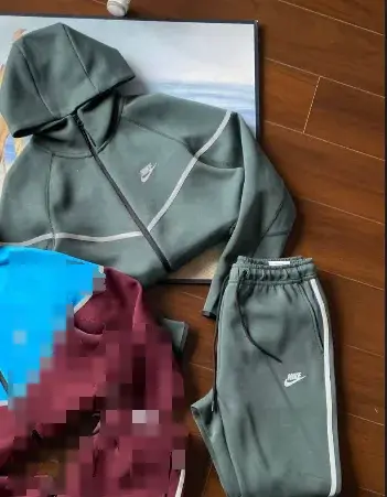 Nike Sportswear Tech Fleece Tracksuit 'Muted Green'