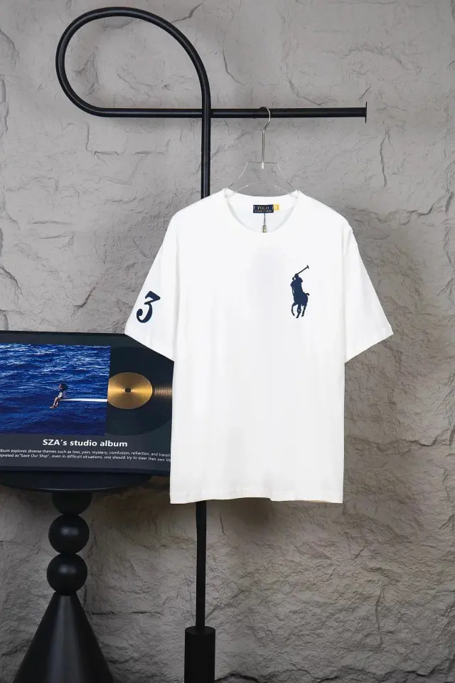 Polo Ralph Lauren Big Pony T-Shirt White / Navy