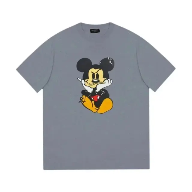 Balenciaga Cartoon Graphic T-Shirt Grey