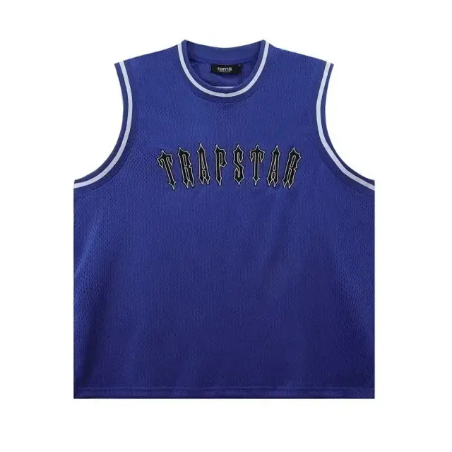 Trapstar Mesh Basketball Jersey Blue