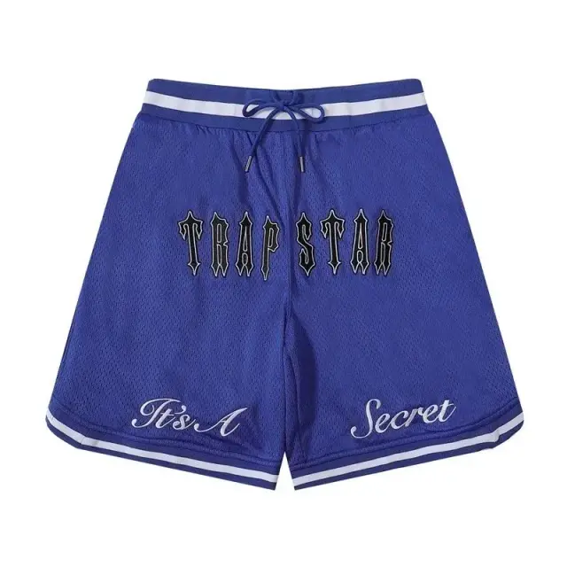 Trapstar Mesh Basketball Shorts Blue