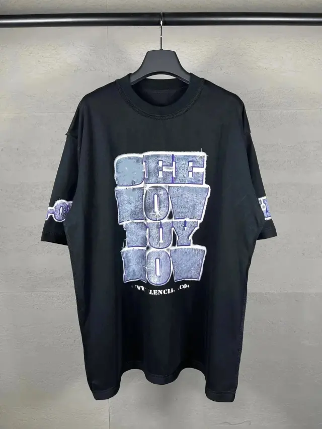 Balenciaga See Now Buy Now T-Shirt Black