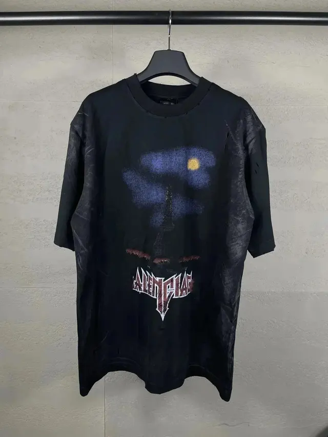 Balenciaga Eiffel Tower T-Shirt Black