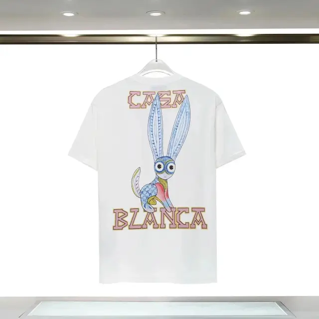 Casablanca Rabbit Graphic T-Shirt White