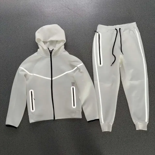 White reflective suit