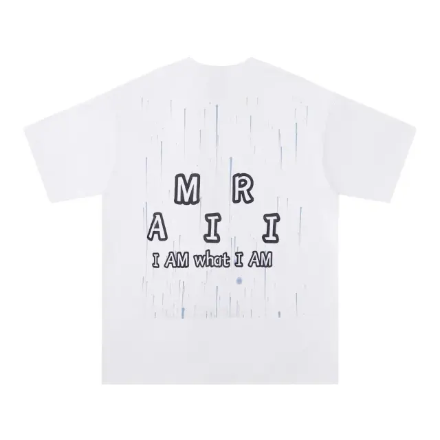 Amiri Rain Drop Logo T-Shirt White