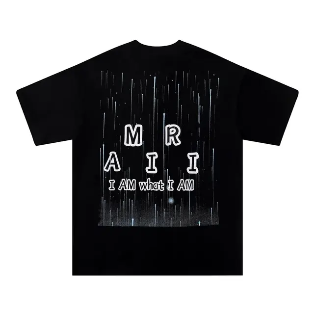 Amiri Rain Drop Logo T-Shirt Black