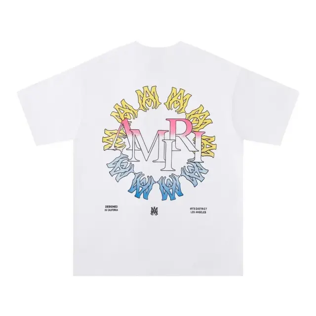 Amiri Arts District Circular Logo T-Shirt White