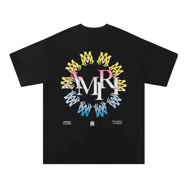 Amiri Arts District Circular Logo T-Shirt Black
