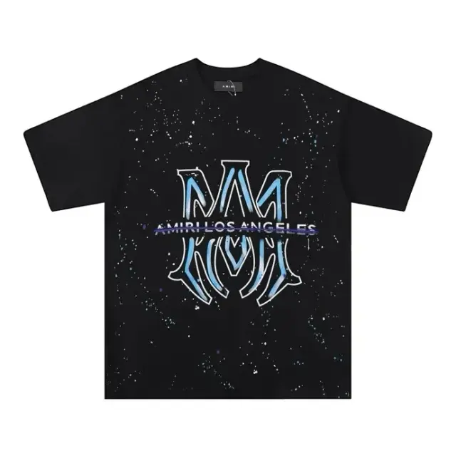Amiri Los Angeles Paint Splatter T-Shirt Black