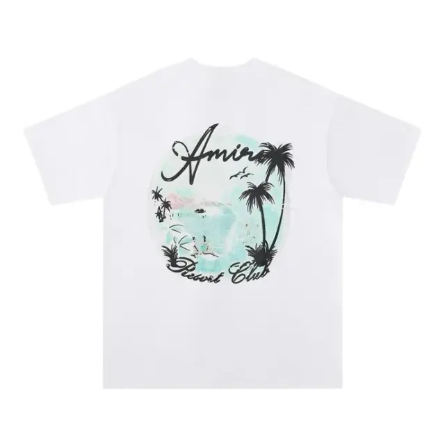 Amiri Resort Club Graphic T-Shirt White