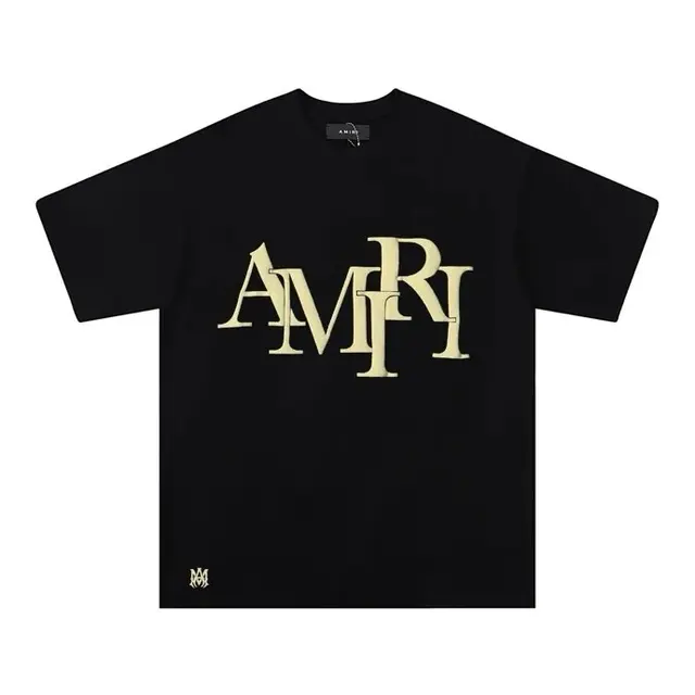 Amiri Core Logo T-Shirt Black Apricot