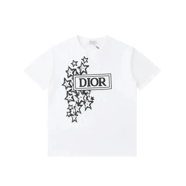 Dior Star Graphic Box Logo T-Shirt White