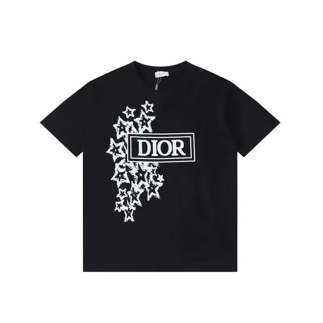 Dior Star Graphic Box Logo T-Shirt Black