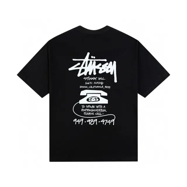 Stussy Phone Call T-Shirt Black