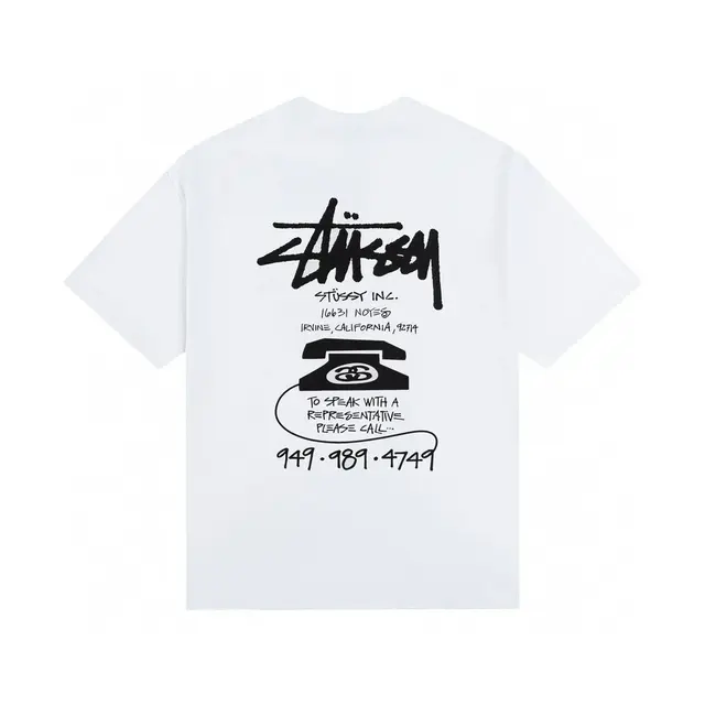 Stussy Phone Call T-Shirt White