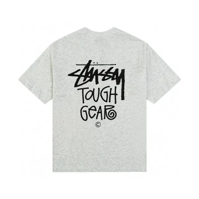 Stussy Tough Gear Light Gray Tee
