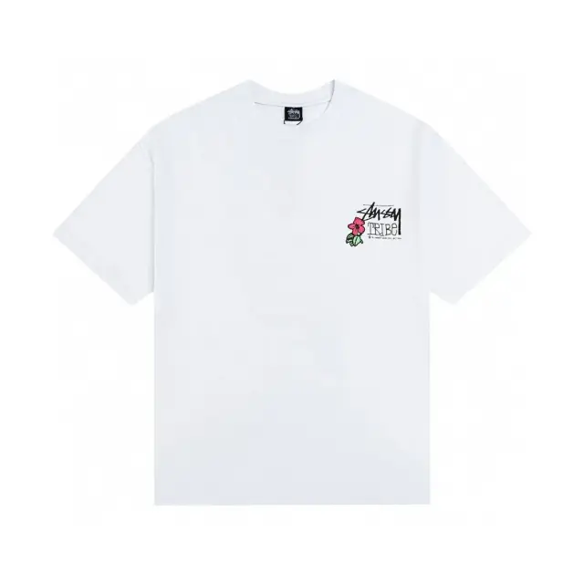 Stussy Tribe Flower White T-Shirt