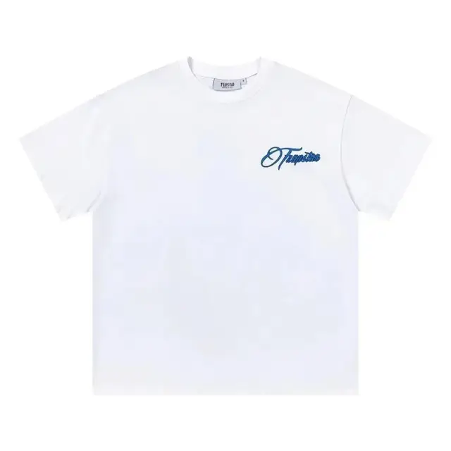 Trapstar Cursive Chest Logo White Tee