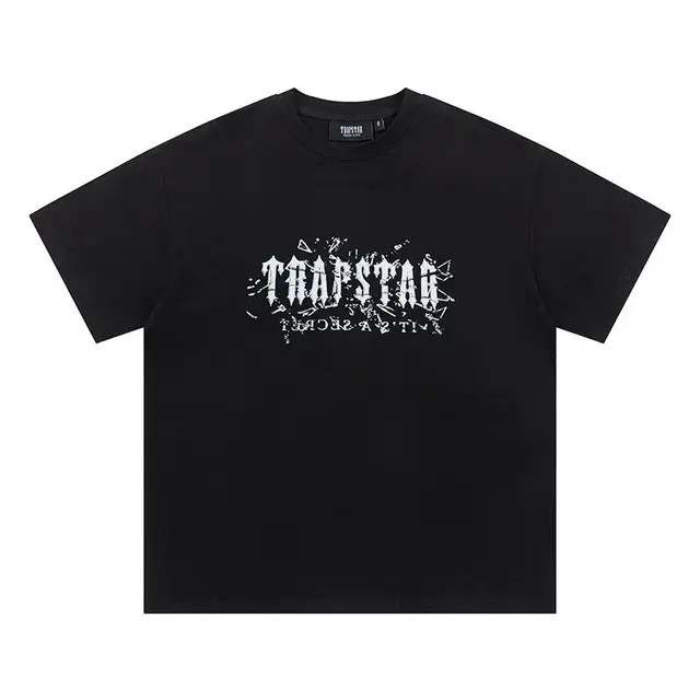Trapstar Shattered Glass Logo Black Tee