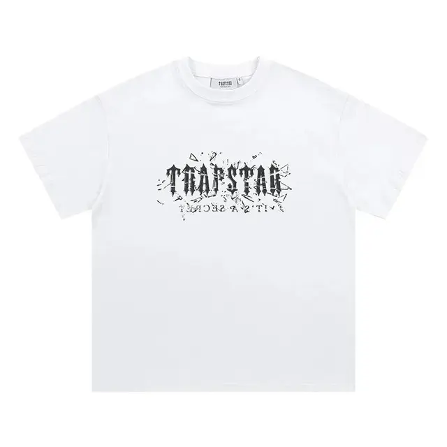 Trapstar Shattered Glass Logo White Tee
