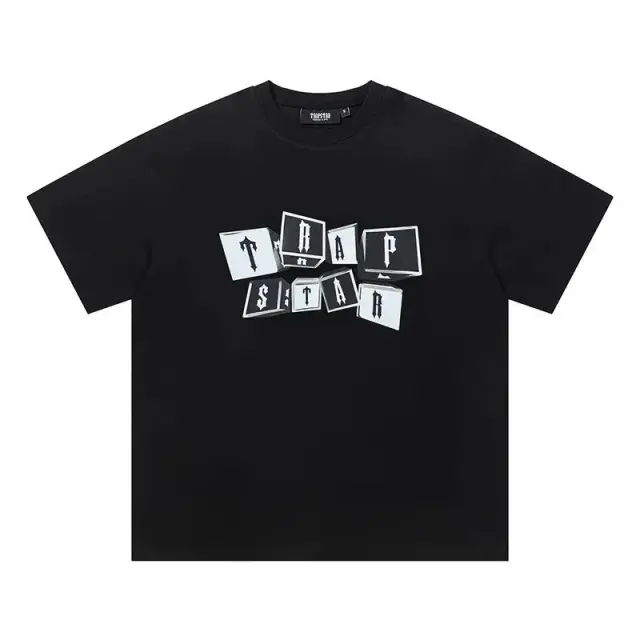 Trapstar Cubes Logo Black Tee