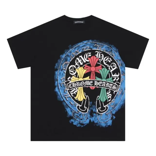 Chrome Hearts Horseshoe Cross T-Shirt Black