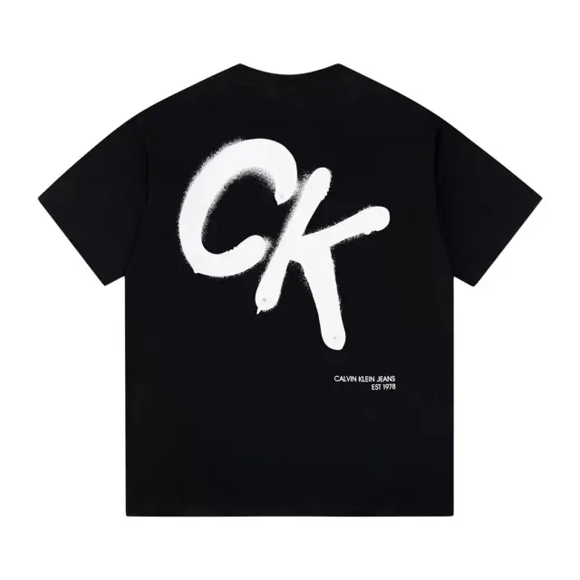 Calvin Klein Jeans Spray CK Logo T-Shirt Black