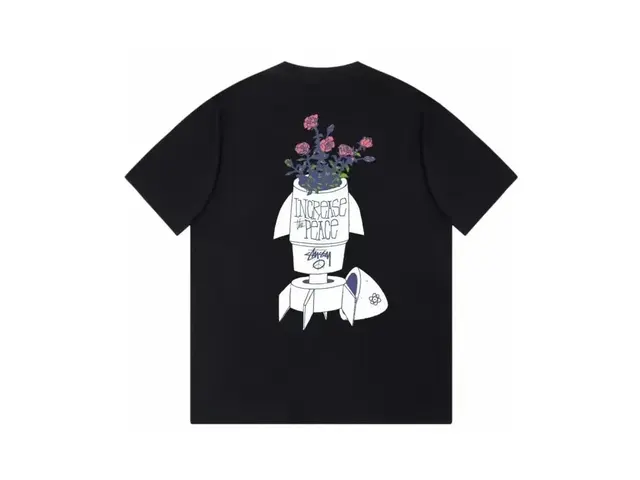 Stussy Increase The Peace T-Shirt Black